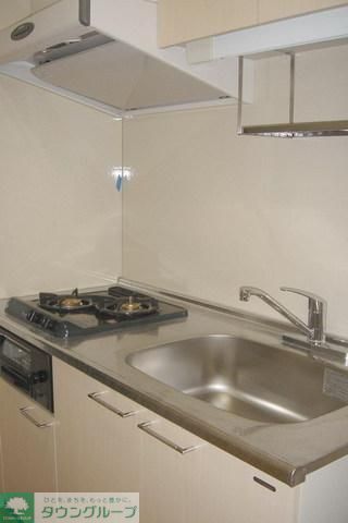 キッチン　2口ガスコンロ設置済み