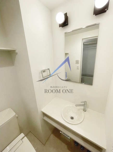 洗面設備　洗面台です。