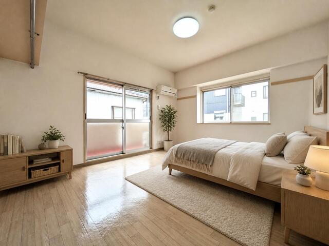 居室・リビング　本画像は実際の室内にＣＧ加工を施したもので、実際のお部屋に家