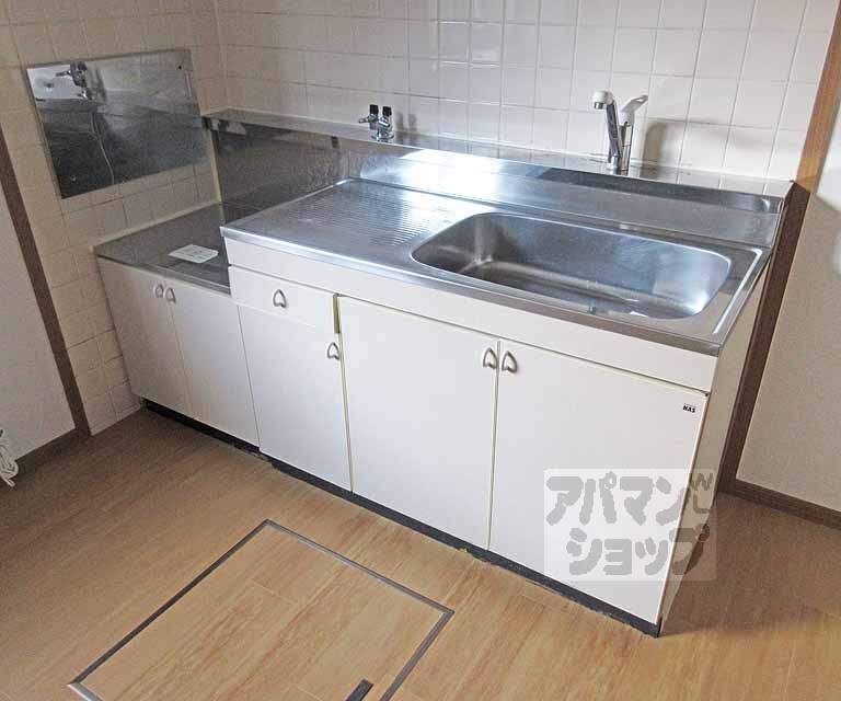 キッチン　２口コンロが設置可能です！