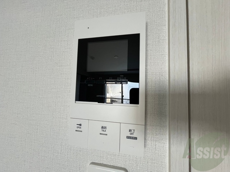 セキュリティ　インターホンで来客確認ができます。安心ですね。