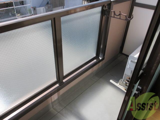眺望　ここでお洗濯物を干してくださいね。