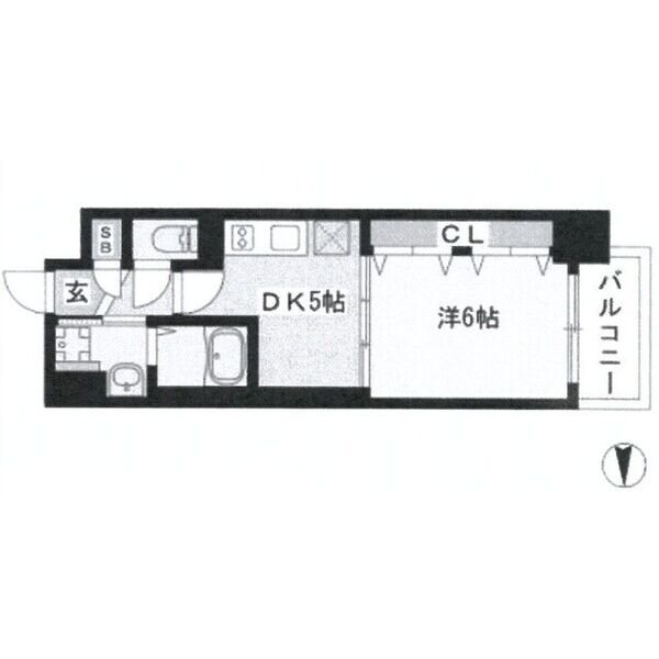 地下鉄鶴舞線 大須観音駅 徒歩4分 15階建 築8年の間取り写真