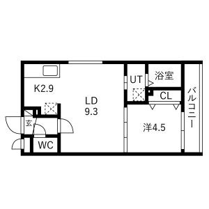 地下鉄東豊線 環状通東駅 徒歩2分 4階建 築3年の間取り写真