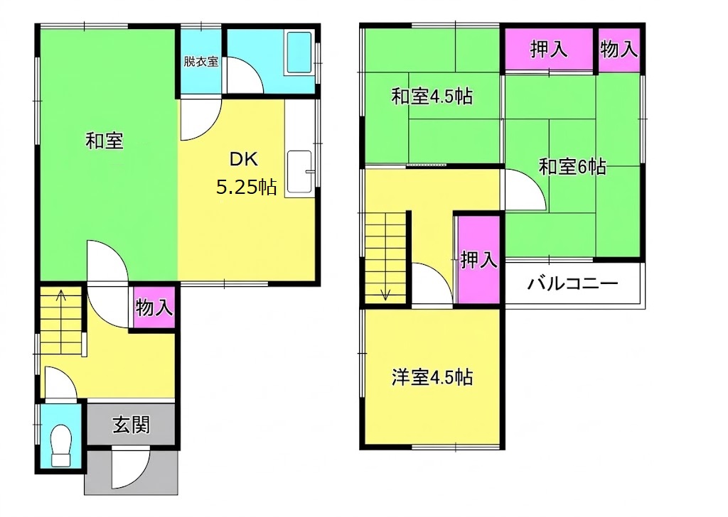 尾上町池田戸建の間取り写真