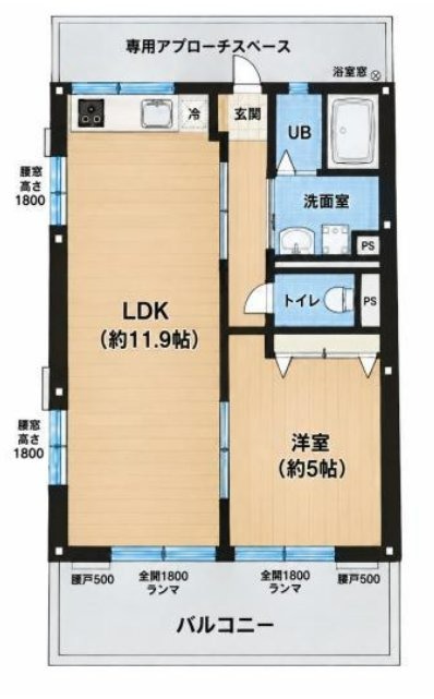 ハイメゾンの間取り写真