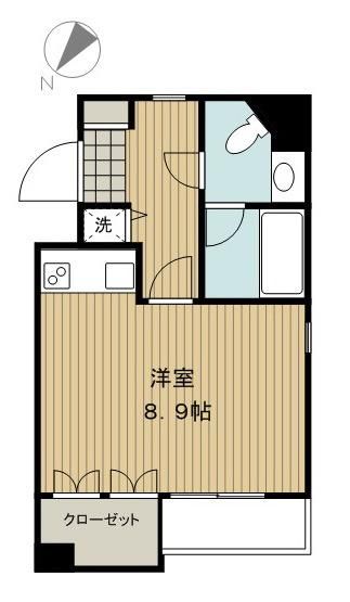 都営浅草線 泉岳寺駅 徒歩2分 7階建 築29年の間取り写真