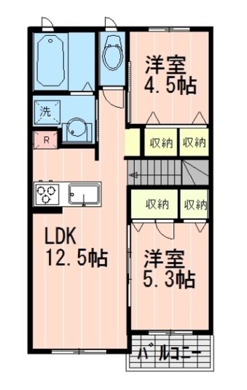 京王井の頭線 三鷹台駅 徒歩27分 2階建 築18年の間取り写真