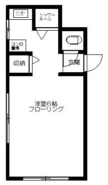 ＪＲ中央線 東中野駅 徒歩6分 5階建 築54年の間取り写真