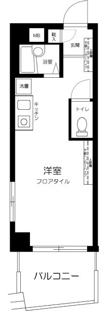ＪＲ中央線 高円寺駅 徒歩3分 4階建 築44年の間取り写真