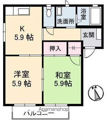 コスモタウン C棟の間取り写真