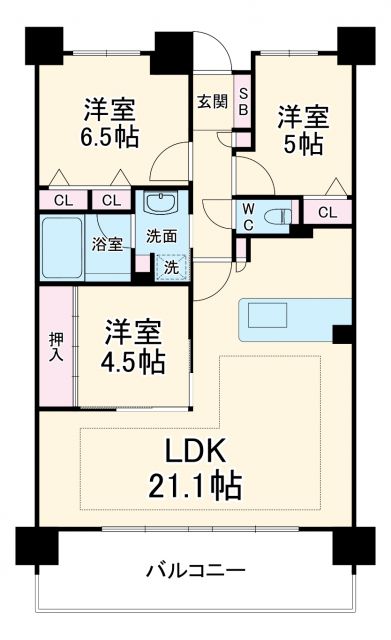 パデシオン御池西ノ京グランの間取り写真
