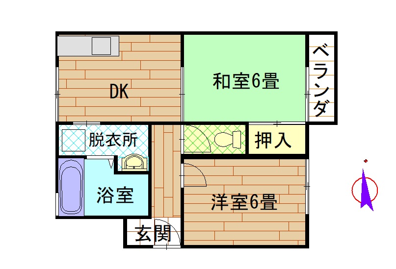 サニーハイネスの間取り