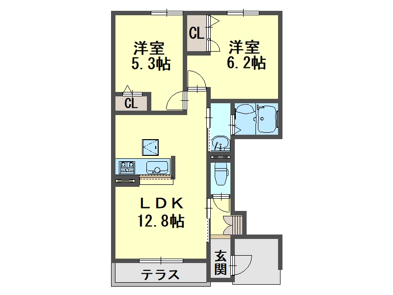 ラ　メゾン　ドゥ　アミーBの間取り