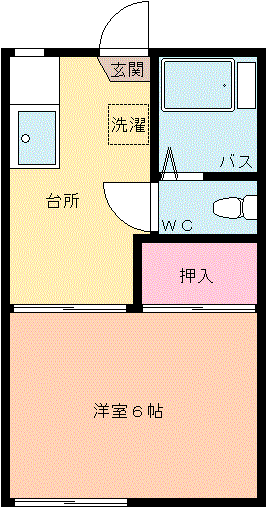 コーポ藤の木の間取り