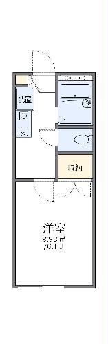 レオパレス粟津の間取り