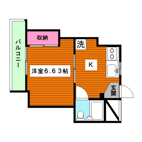 目黒区下目黒のマンションの間取り