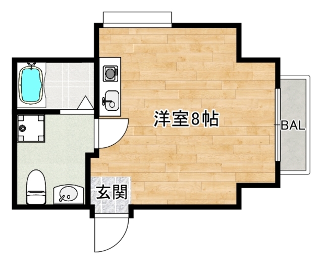 【大阪市阿倍野区阪南町のマンションの間取り】