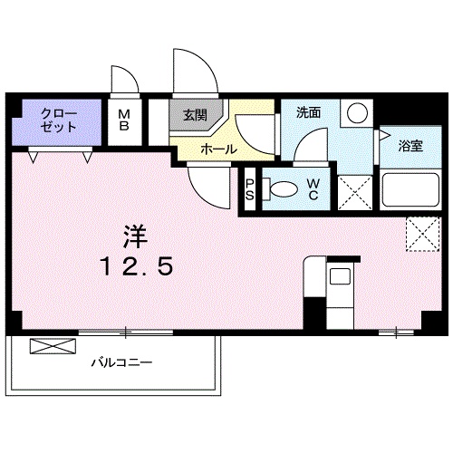 彦根市開出今町のアパートの間取り