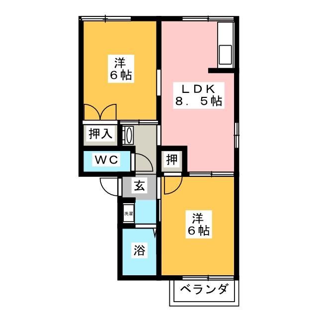 ジュネス高雄の間取り