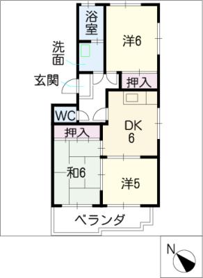 タウン梨花の間取り