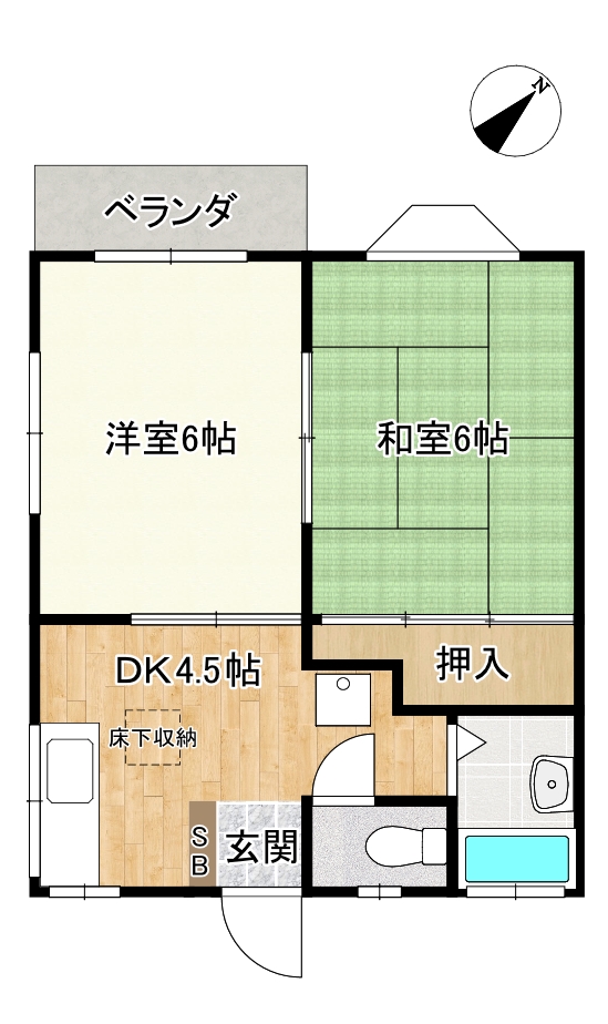 リバーサイドグリーンの間取り