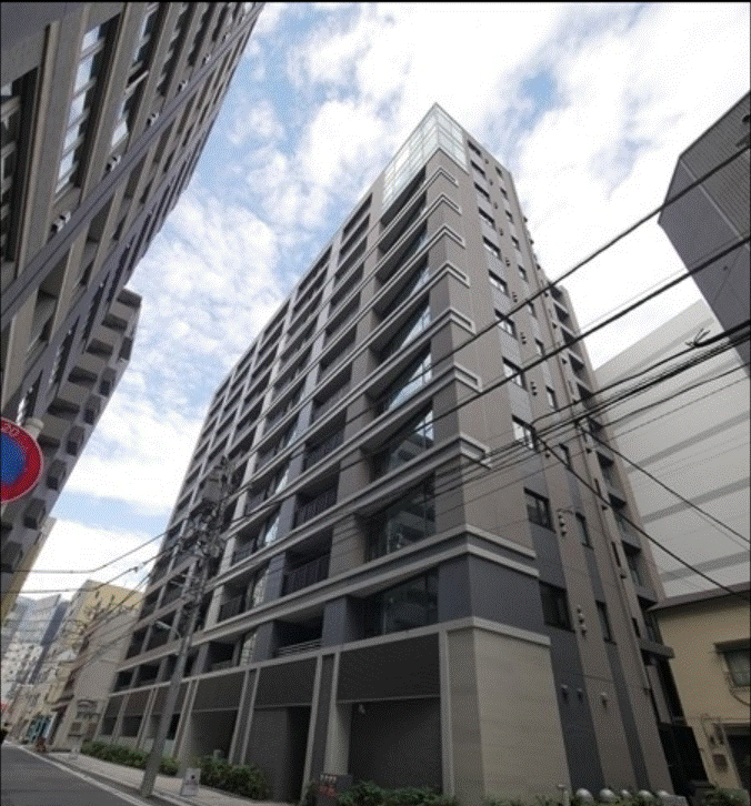 中央区新川のマンションの建物外観