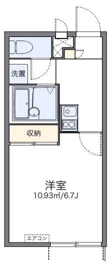 横浜市南区若宮町のアパートの間取り