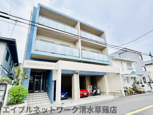 【静岡市清水区谷田のマンションの建物外観】