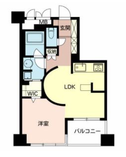 大阪府大阪市中央区上本町西１（マンション）の賃貸物件の間取り