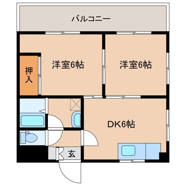 コーポ越谷パートIIIの間取り