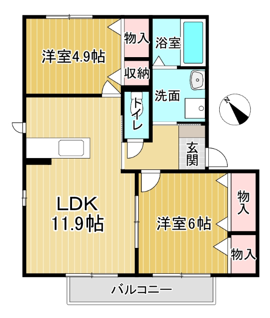 コンフォートヴィラ２の間取り