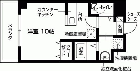 【レスペランス西小路の間取り】