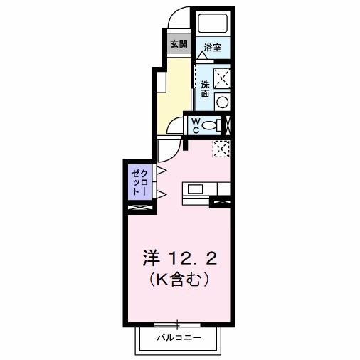 プリムローズ徳力新町Ｂの間取り