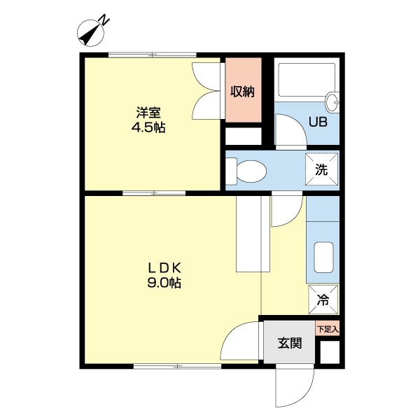 αＮＥＸＴ東札幌第２の間取り