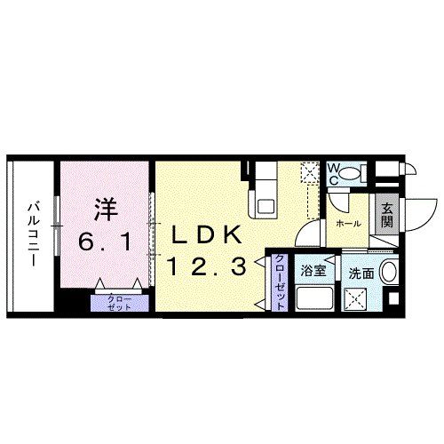 府中市白糸台のマンションの間取り