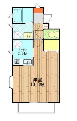 【入間郡毛呂山町平山のアパートの間取り】