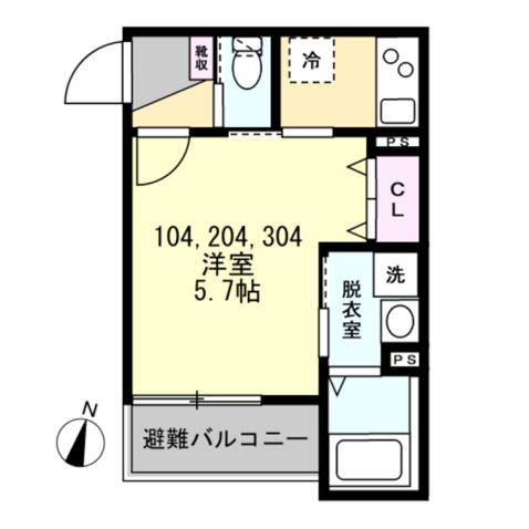 【ベイルーム横浜鴨居の間取り】