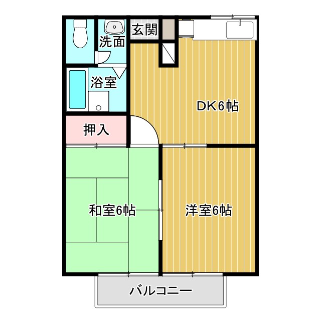 グランディーナ左京の間取り