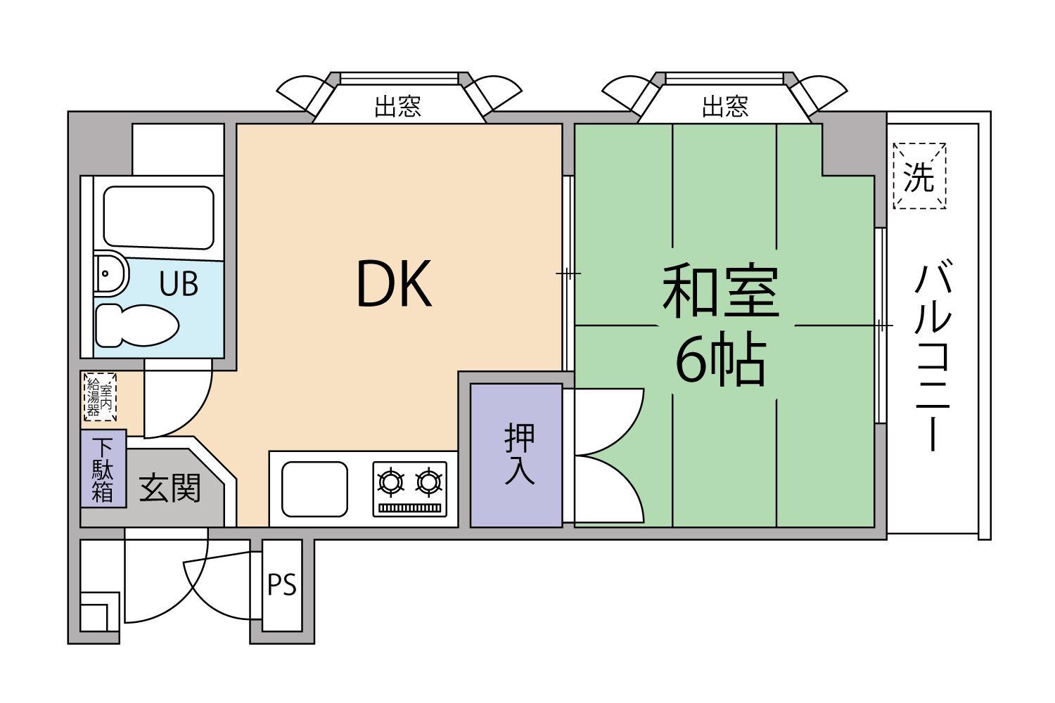 メゾンド中浦和の間取り