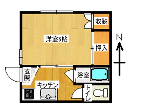 クラインハウス旭の間取り