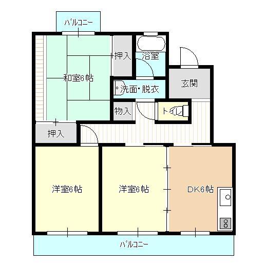 パレス富塚の間取り