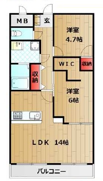 【サンフラワー貴崎の間取り】