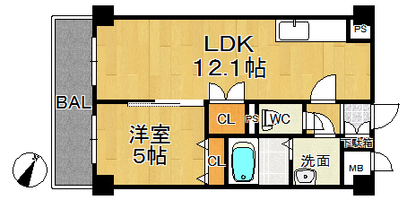 ＡＳプレミアム関屋金衛町の間取り