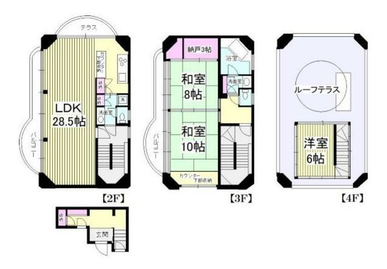 片瀬海岸3丁目ビルの間取り