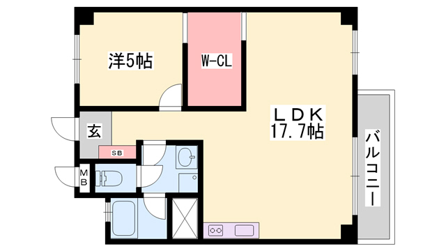 ビラ土山の間取り