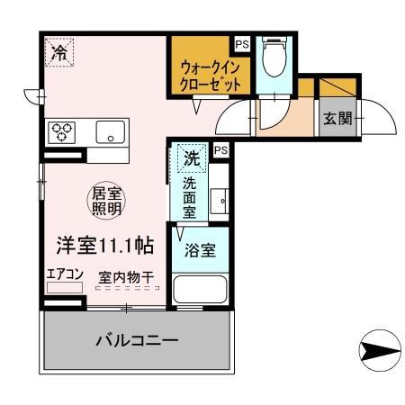 木更津市新田のアパートの間取り