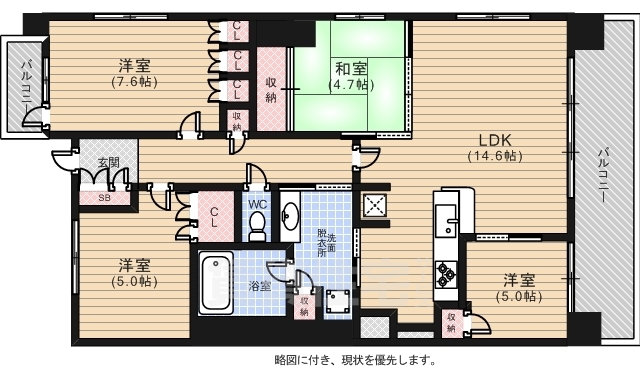 舟入本町パークハウスの間取り