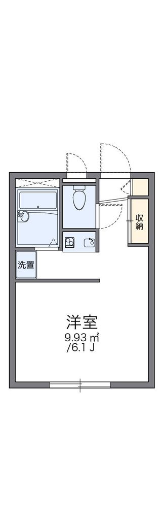 川越市郭町のアパートの間取り