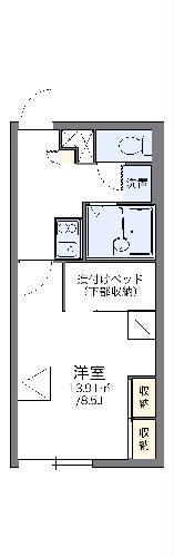 レオパレスドリームコートの間取り